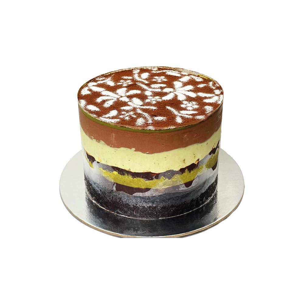 Pisachio and Kunafa Cake